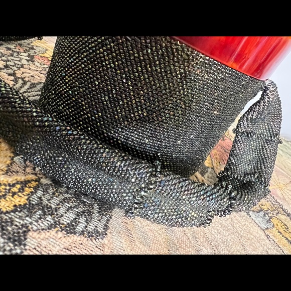 Vintage Beaded and Lucite Purse Bucket Satchel Style 1920s 1930s 1940,s - Picture 8 of 9